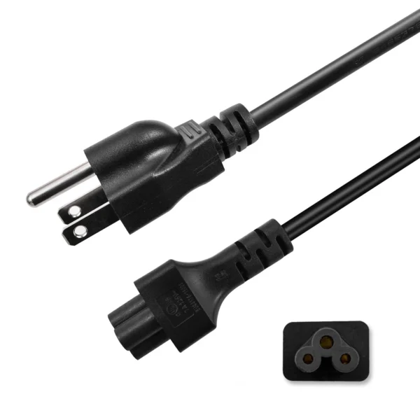 3 Prong AC Laptop Power Cord Cable